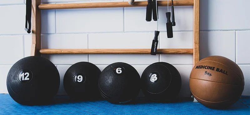 Medicine balls in de studio